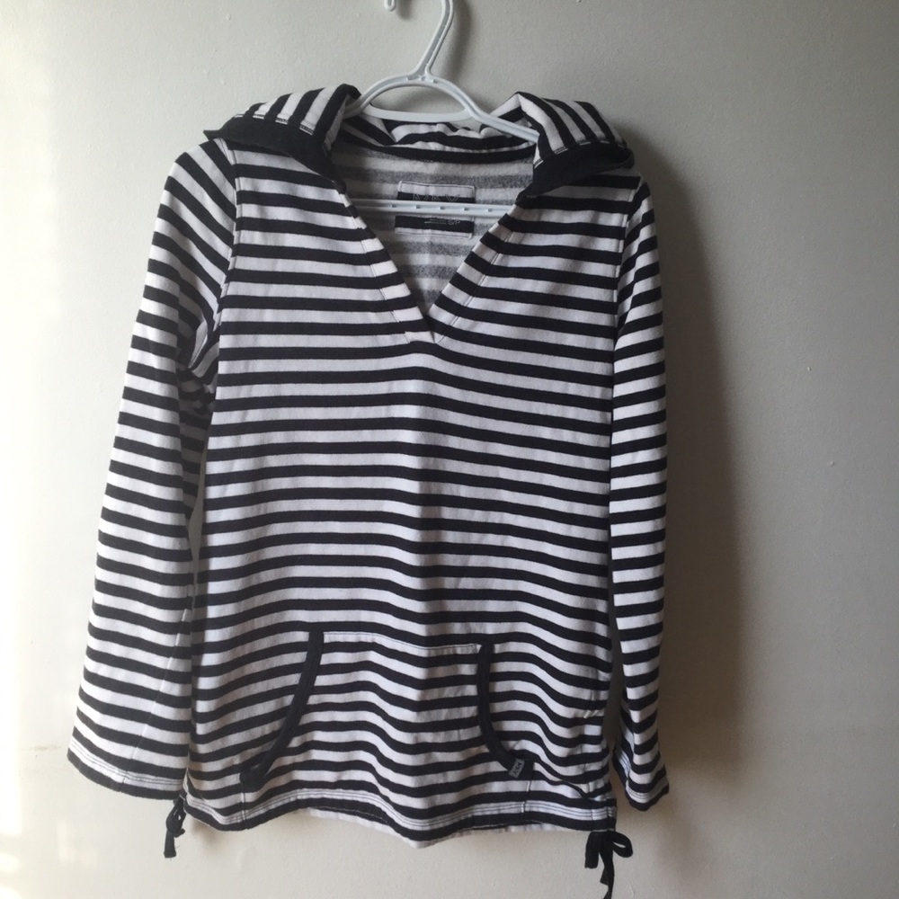 Black and white hoodie